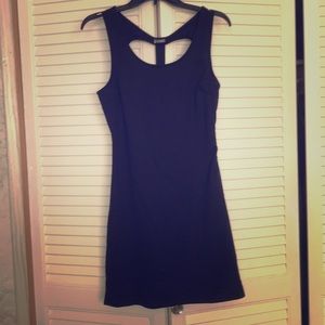 Sparkle and fade black dress with beaded back